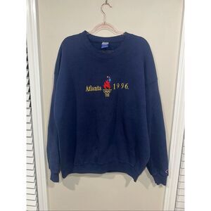 Vintage Champion XXL Atlanta 1996 Olympics Crew Neck Pull Over